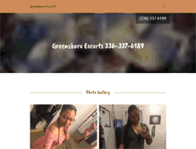 Tablet Screenshot of greensboroescorts.com